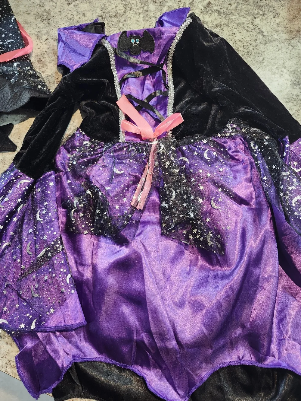 Witch Girl Halloween Costume - Purple (7-9)